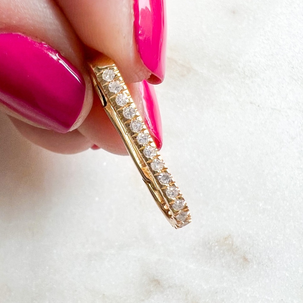 14K Yellow Gold Diamond Connector